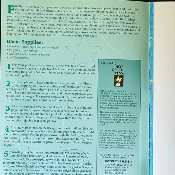 Paper Pizazz Disney’s The Little Mermaid Memory Album Book - Picture 2 of 7